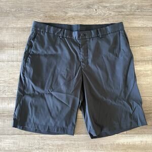NIKE GOLF Flex Core Shorts Mens 36‎ Black Casual Dri-Fit Flat Front Stretch FLAW